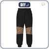 DAMEN JOGGINGHOSE (NOEMI) - LEOPARD / SPRENKEL - Nähset L