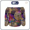 Carmenausschnitt Bluse (SOFIA) - MANDALA m. 2 - Nähset M