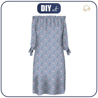 DRESS "CARMEN" - WATERCOLOR BOUQUET Pat. 3 - sewing set