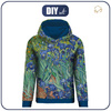 BLUZA DAMSKA (POLA) CLASSIC Z KAPTUREM - IRYSY (Vincent van Gogh) - zestaw do uszycia XXXL