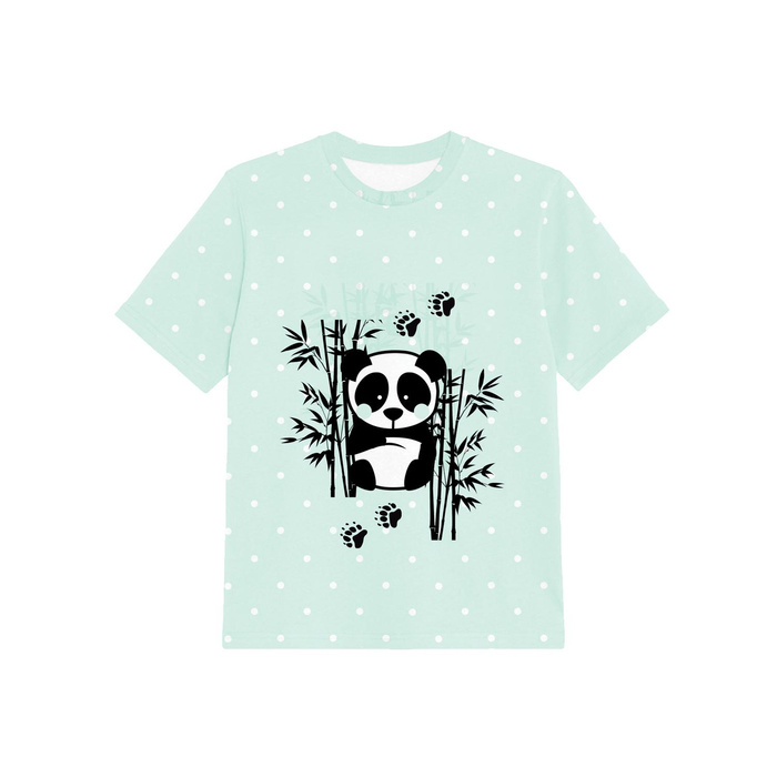 2-PACK - KINDER T-SHIRT  - PANDAS - Nähset (140/146)