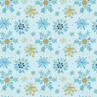 BLUE SNOWFLAKES pat. 3 - Waterproof woven fabric