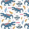 DINO / THE WILD ONE - Cotton woven fabric