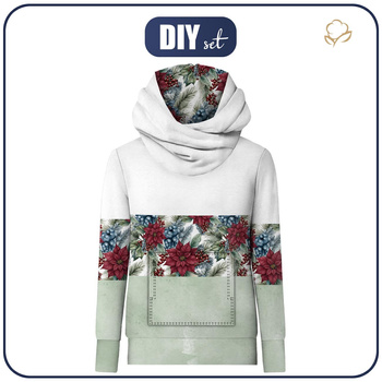 UNISEX HYDROFOBNÍ MIKINA UNISEX - WINTER FLOWERS VZ. 14 - Sada šití