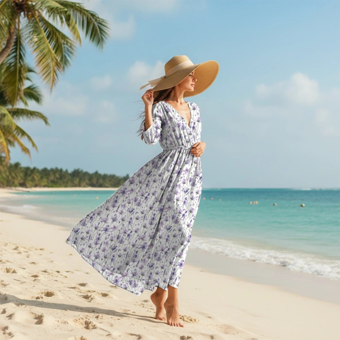 PASTEL FLOWERS WZ. 33 - Viskose Webware