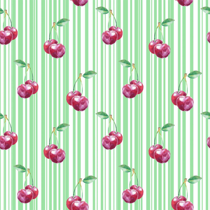 CHERRIES / stripes