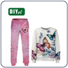DRES DZIECIĘCY (MILAN) - BUTTERFLY wz. 2 - zestaw do uszycia (122/128)