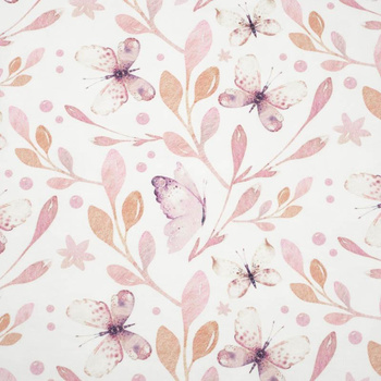 SCHMETTERLINGE MIX M. 2 (AQUARELL-SCHMETTERLINGE) - Baumwoll Musselin