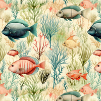 By the Sea Wz. 15 - looped knit fabric