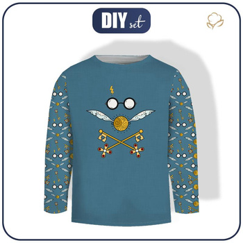 Longsleeve - CZARODZIEJSKI MIX (MAGICZNA SZKOŁA) - zestaw do uszycia