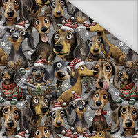 DOGS WZ. 1 / CHRISTMAS - tkanina szybkoschnąca