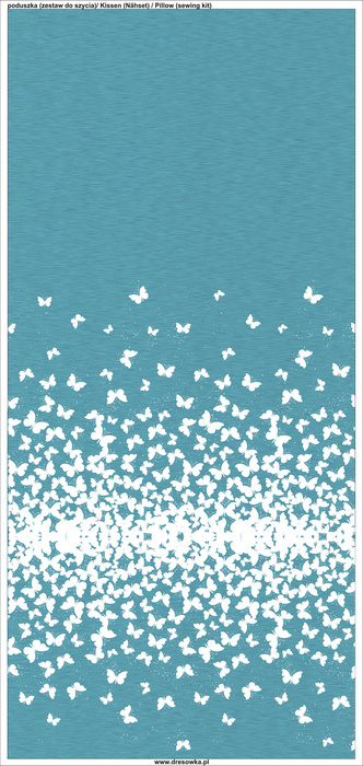 KISSEN 45x45 - SCHMETTERLINGE / marine - Nähset