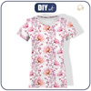DAMEN T-SHIRT - BLUMEN Ms. 4 (rosa) - Single Jersey XXS