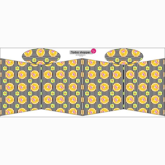 TOTE BAG - ZESTY FLAMINGOS - sewing set