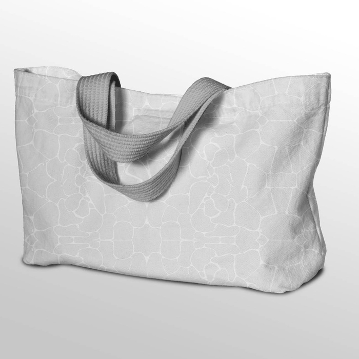 WASSERWELT (HINTERGRUND) / grau - leichte Maschenware angeraut