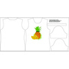 T-SHIRT DAMSKI - ANANAS - single jersey XL
