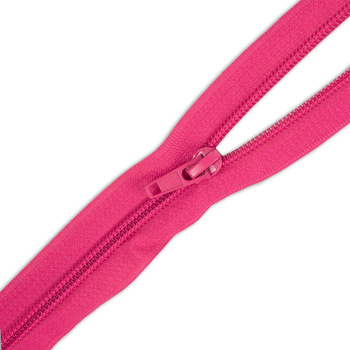 Zamek spiralny 45cm rozdzielczy - fuksja