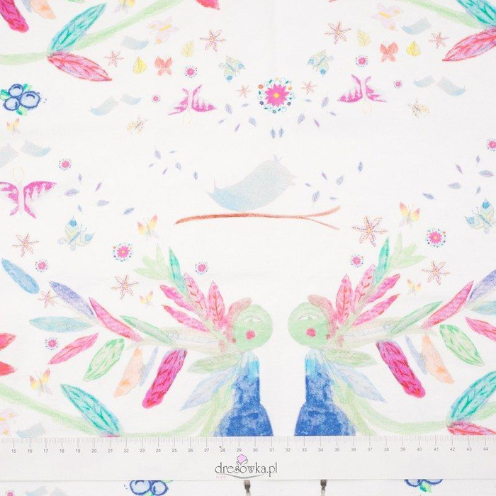 DĚTSKÝ FOLKLOR / bílá - teplákovina