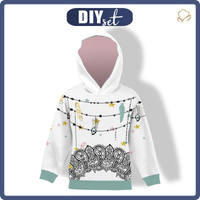 KID'S HOODIE (ALEX) - FEATHERS - sewing set