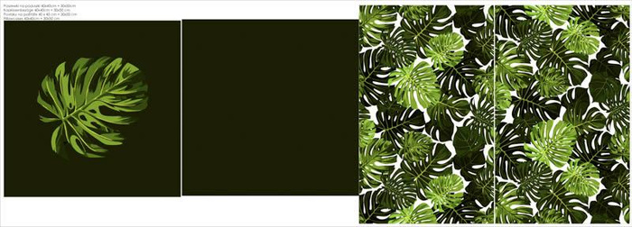 OZDOBNÉ POLŠTÁŘE - MONSTERA 2.0