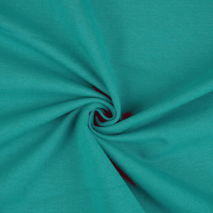 French Terry mit Elasthan - TRANSFORMATIVE TEAL (D-247)/ CYRANECZKA