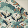 100CM Japanese Garden wz.2  (birds)- Potahový velur 