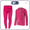 THERMO MÄDCHEN SET (NANCY) - FUTURISTIC PINK - Nähset 122