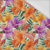 FLOWERS PAPAYA ORANGE WZ. 11 - schnelltrocknende Webware