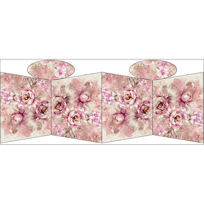 NÁKUPNÍ TAŠKA - WATER COLORFLOWERS VZ. 6 - Sada šití