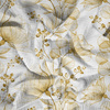 BLUMEN Ms. 4 (gold) - Baumwoll Musselin