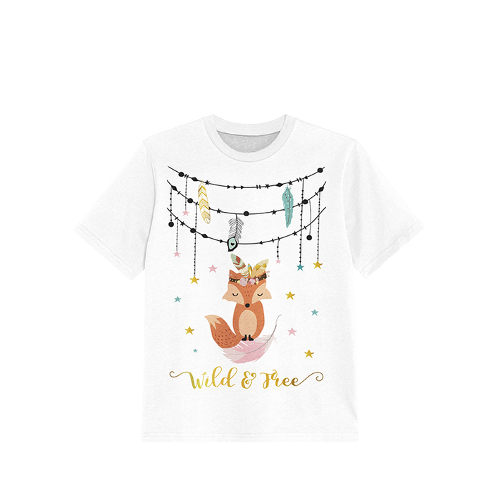 2-PACK - KINDER T-SHIRT  - WILD & FREE - Nähset (140/146)