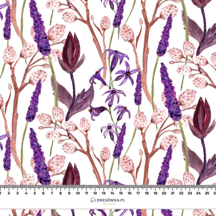LAVENDER pat. 2 (BLOOMING MEADOW)- Upholstery velour 