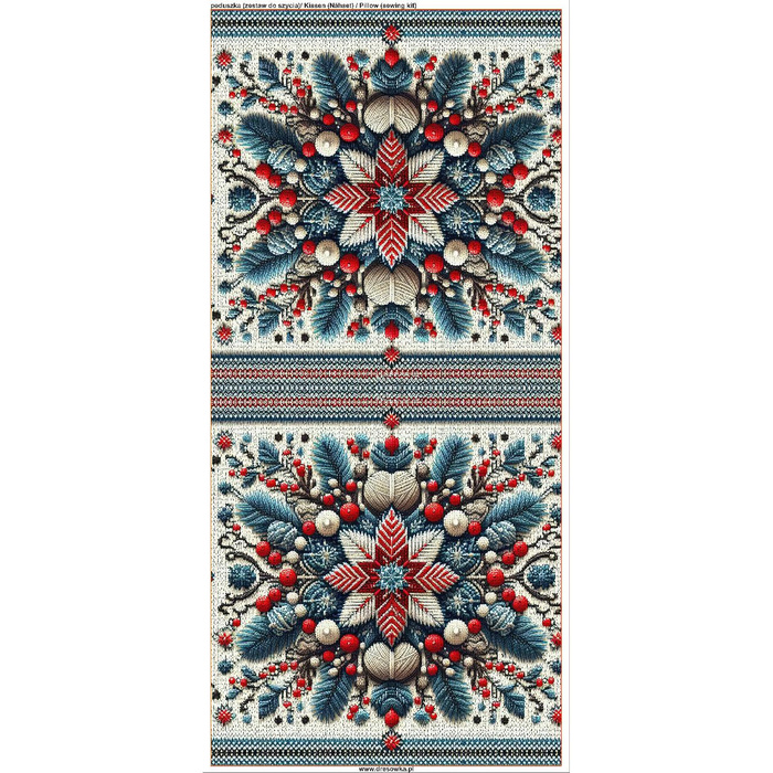 PODUSZKA 45X45 - CHRISTMAS SWEATER wz.1 - tkanina wodoodporna - zestaw do uszycia