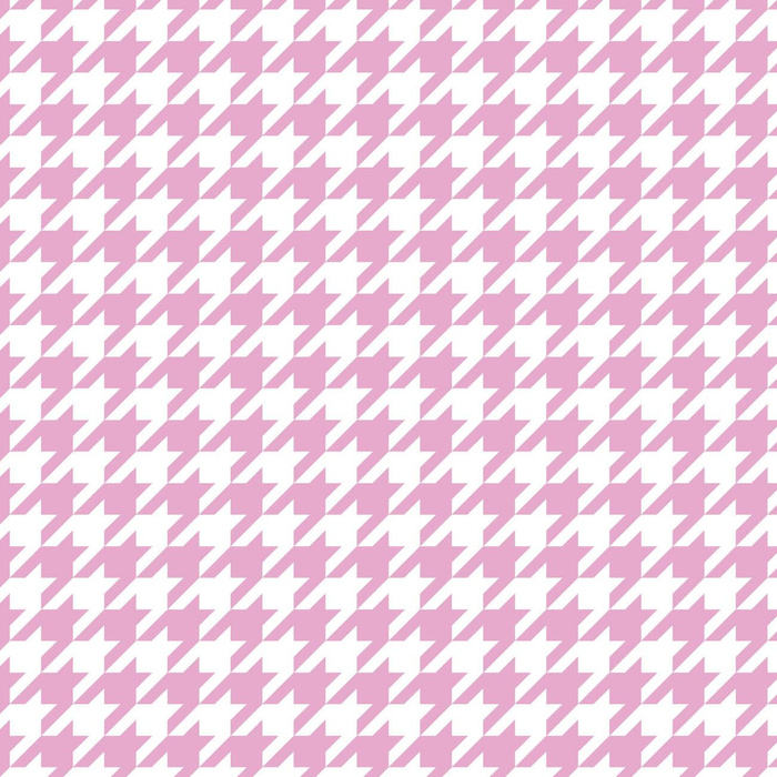PINK HOUNDSTOOTH / WHITE - lycra 300g