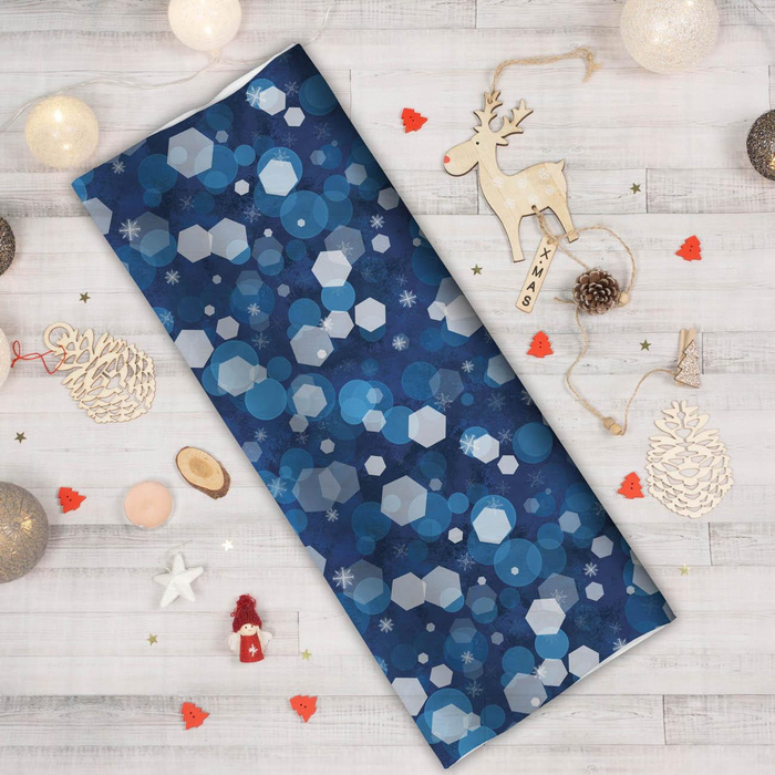 ZIMOWE HEKSAGONY (WINTER IS COMING) - Hydrofobowa dzianina drapana 