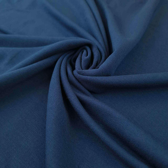 100CM Dresówka pętelkowa wiskozowa - NAVY (D-28)