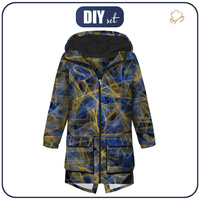 PÁNSKÁ BUNDA PARKA (TOM) - NEON SCRIBBLE vz.3 - Sada šití