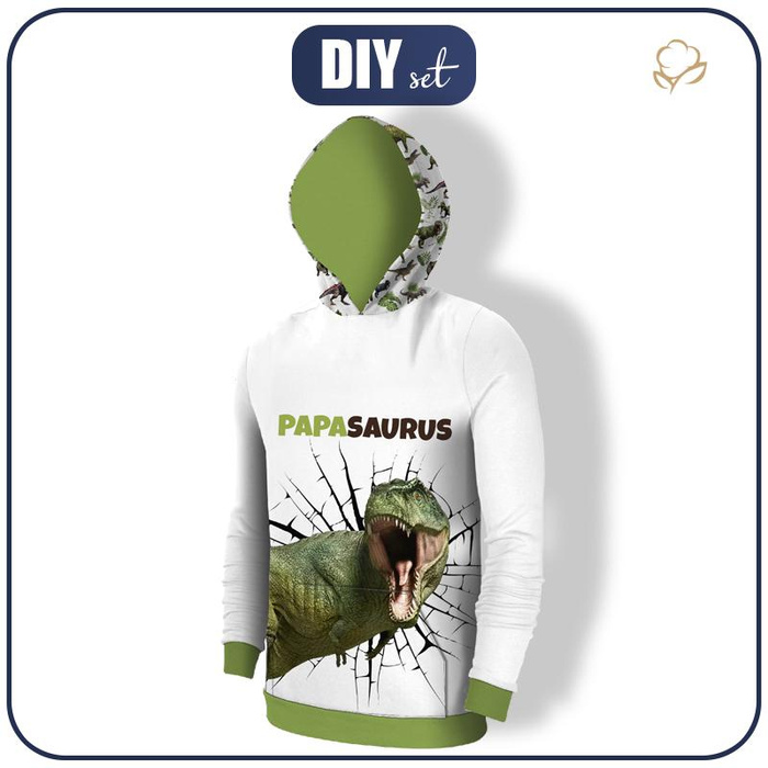 PÁNSKÁ MIKINA S KAPUCÍ (COLORADO) - PAPASAURUS - SADA ŠITÍ M