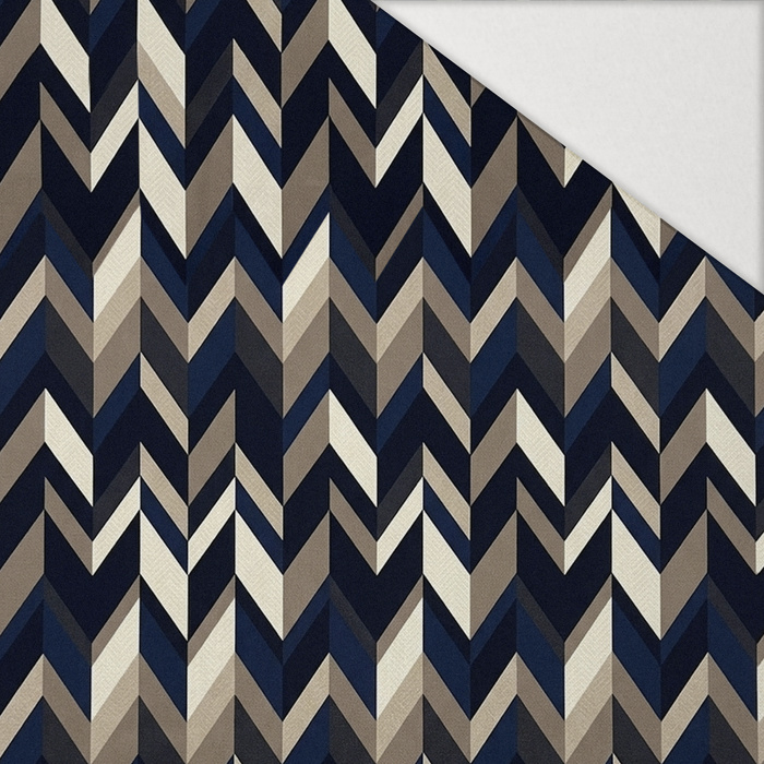 RETRO GEOMETRIC WZ. 18 - Hydrophober angerauter Wintersweat