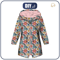 DĚTSKÁ BUNDA PARKA (ARIEL) - FLOWERS 3D WZ. 11 - Sada šití (98/104)