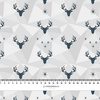 DEERS (adventure) / grey - Waterproof woven fabric