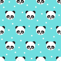 STAR PANDAS - Viskose-Jersey WE210