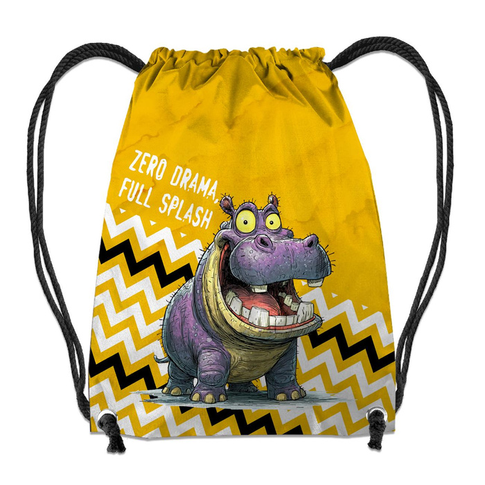 GYM BAG - HIPOPOTAMUS MILO - sewing set