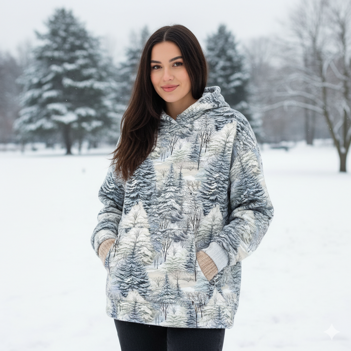 WINTER FOREST VZ. 4 - Woven Fabric for tablecloths