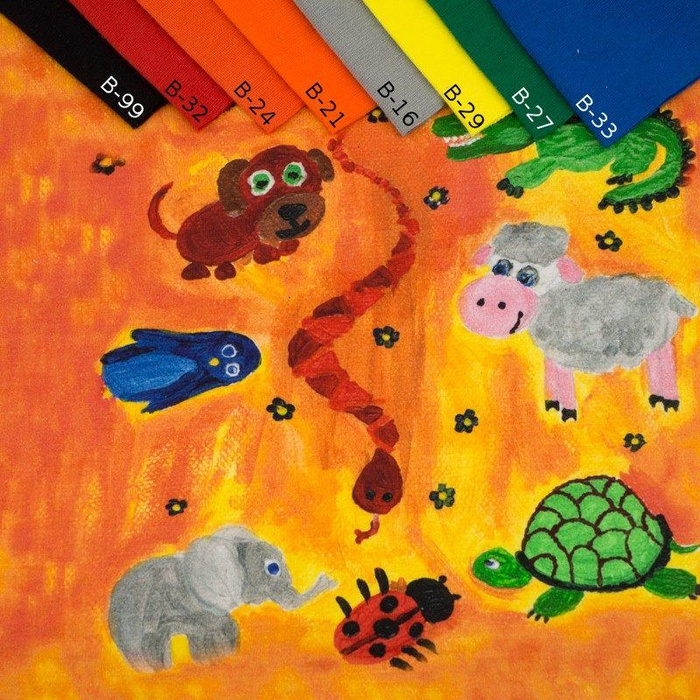 KOLOROWE ZOO - panel dzianina pętelkowa 