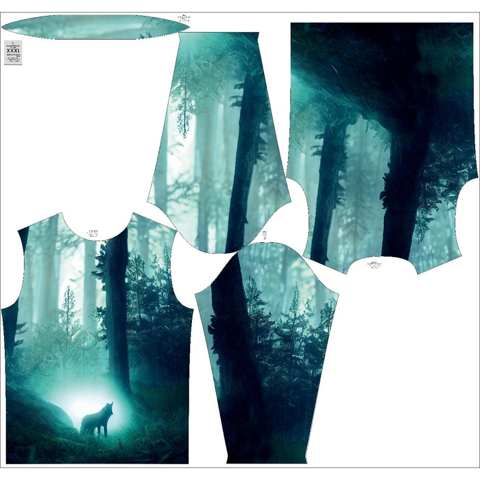 THERMO HERREN BLUSE (JIM) - MISTY WOLF - Nähset L