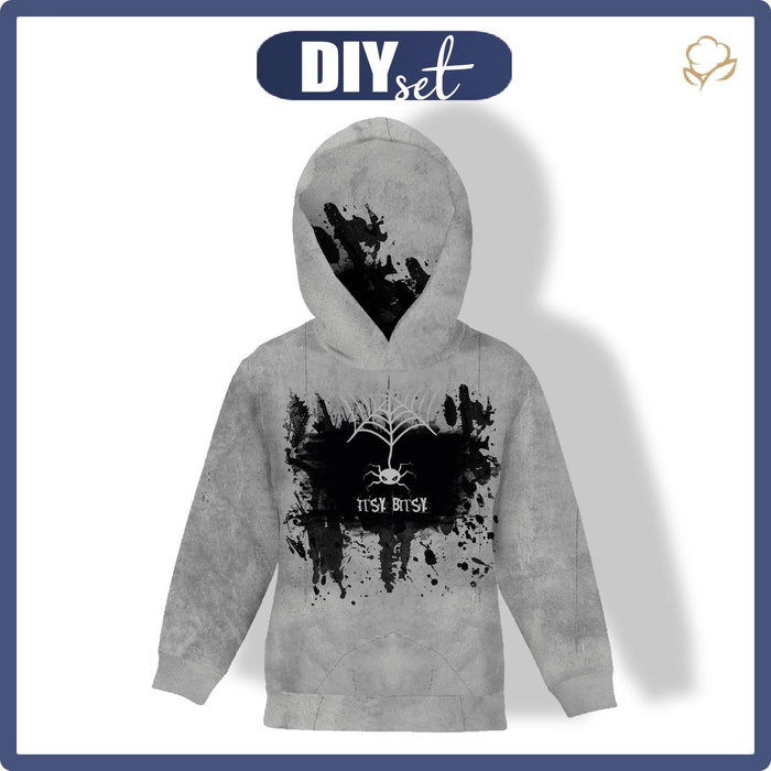 KID'S HOODIE (ALEX) - ITSY BITSY - looped knit fabric (146/152)