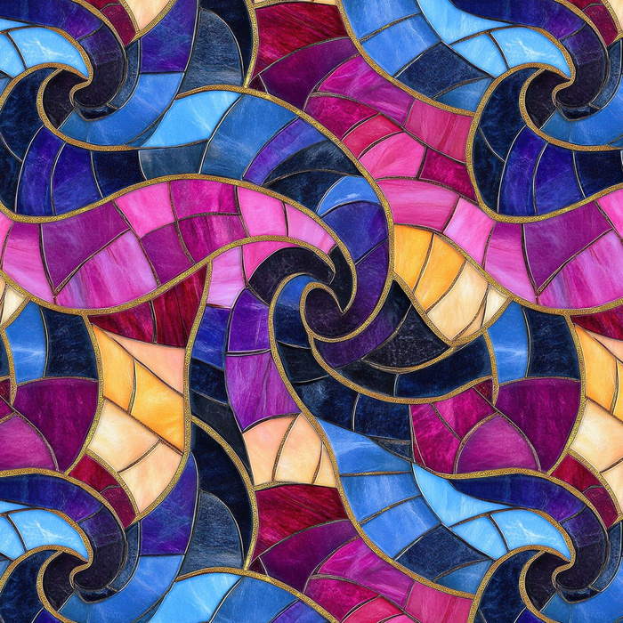 STAINED GLASS WZ. 24 - dresówka pętelkowa