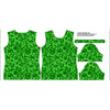 DÁMSKÉ TRIČKO - PIXELY Vz. 2 (zelená) - single jersey M