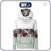 BLUZA Z KAPTUREM UNISEX (HYDRA) - WINTER FLOWERS WZ. 14 - zestaw do uszycia XXXL